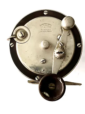 $175 • Buy Vintage Julius Vom HOFE Size 2/00 Free-Spool Reel Pat Nov 17, 1885, Mar 21, 1911