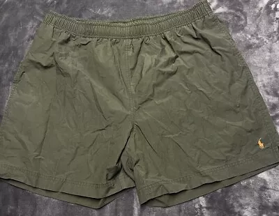 Vintage Polo Sport Trunks Olive Green Shorts XXL • $18