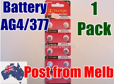 10x 377/AG4/377A EXP 2026 1.5v Alkaline Batteries For Watches Etc Post From MELB • $2.49
