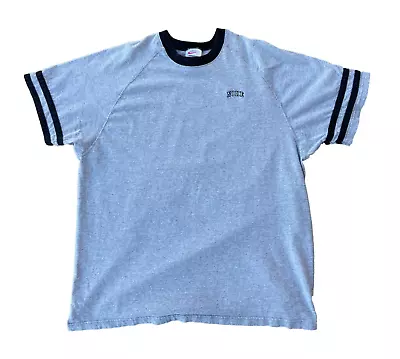 Vintage 90s Nike Striper Shirt Grey Size Large • $30