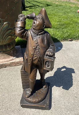 Vintage Marwal Ind Inc  Statue 1965 Town Crier. 7.5”W X 20” H X 7.5 “D. • $61