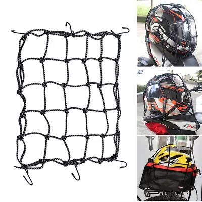 15 X15  Elasticated Bungee Luggage Cargo Net With Hooks Hold Down For Motorcycle • $7.79