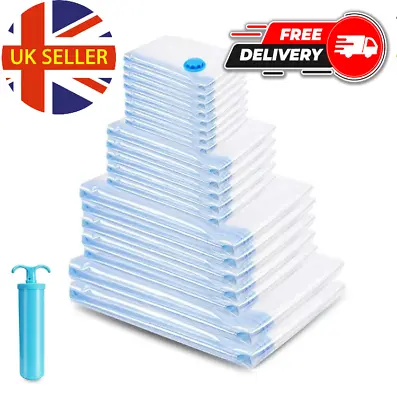 Strong Vacuum Storage Space Saving Bags Vac Bag Space Saver Vaccum Vacum Bag • £2.99