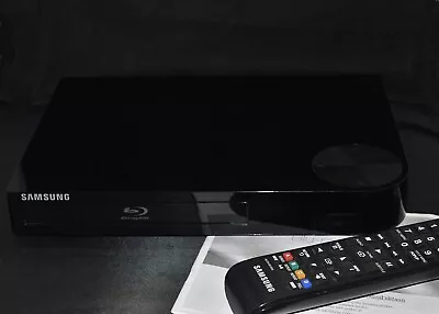 Samsung Blu-ray Disc/DVD Player BD-F5100 With Remote User Booklet & Power Lead • £25