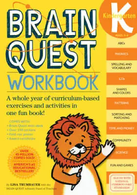 Brain Quest Workbook: Kindergarten - Paperback By Trumbauer Lisa - GOOD • $3.98