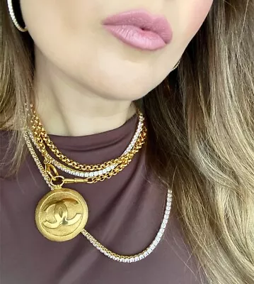 $2000 • Buy Coco Chanel Gold Vintage Jewelry Necklace Extremely Rare W/ Authentication Cert