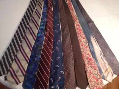 Wholesale Lot Of 10 Vintage Designer Men's Neck Ties Don Loper Van Heusen #209 • $8.59