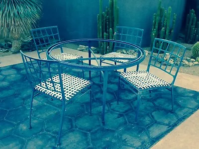 Vintage Brown Jordan Patio Dining Set  Atrium  Indoor/Outdoor Mid-Century Modern • $1800