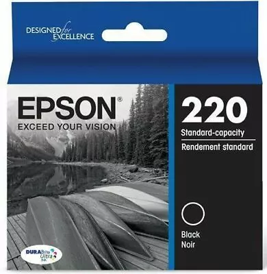 Epson 220 (T220120) Durabrite Ultra Black Ink Cartridge No Box • $10