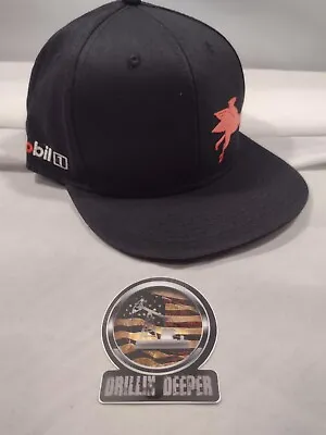 Mobil One Pegasus Hat $Rare$ & Sticker Crane Oilfield Mining Construction P213 • $31.75