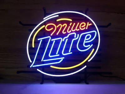 Neon Light Sign Lamp For Miller Lite Beer 20 X16  Miller High Life Wall Decor • $130.98