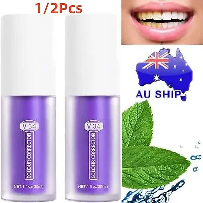 $11.99 • Buy Teeth Whitening Sensitive Teeth Toothpaste Gel Oral Hygiene V34 Colour Corrector