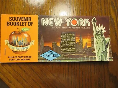 Vintage New York Souvenir Postcard Booklet Of The Big Apple • $8