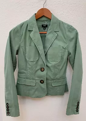 Mossimo Stretch Blazer Jacket Fitted Tailored Green Women’s Size Small • $20