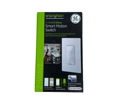 $54.99 • Buy Enbrighten Z-Wave Plus Motion Sensor On/Off Wall Switch, Gen5 (26931-P1)