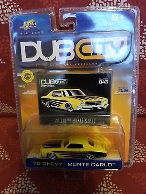 $14.99 • Buy Jada 2003 Dub City Old Skool 70 Chevy Monte Carlo Yellow #043 New Unopened Vhtf!
