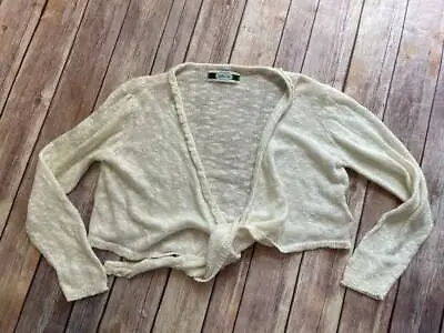 Matilda Jane Size 10 House Of Clouds Cloud Nine White Cardigan Sweater B12 • $25.99