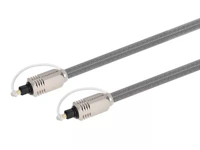 Monoprice Premium S/PDIF (Toslink) Digital Optical Audio Cable 15ft Heavy Duty • $13.34