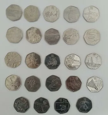Olympic 50p Coins Circulated 2012 London Discounts Available Can Mix • £3.65
