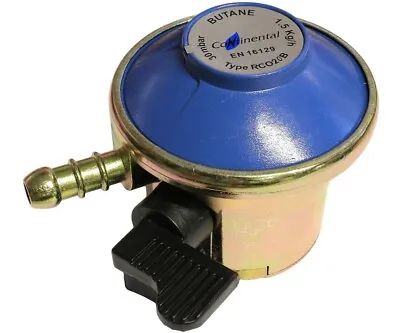 Butane Gas Regulator Fits Calor 21mm Clip On Bottle – Caravan Motorhome - BBQ • £11.99