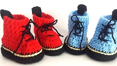 Baby Crochet Knitting Hand Shoes Trainers Sneakers Clothes Socks Caps Boots • £4.99