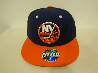 VTG NHL New York Islanders LOGO Fitted 7 Cap Hat 90s Zephyr NEW NWT Wool Blend • $24.99