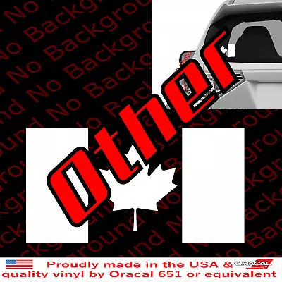 Canadian Flag Sticker Die Cut Decal Canada Maple Leaf For Car Windows FY088 • $1.99