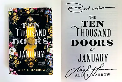 SIGNED The Ten Thousand Doors Of January By Alix E. Harrow Trade PB ~ INSCRIBED • $169.40