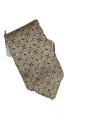 Vntg Disney Orlando Mickey Mouse Logo Print Blue Mens Silk Tie Collectible Acces • $14.50