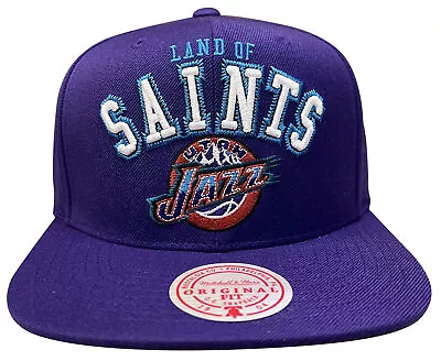 Men's Mitchell & Ness Purple NBA Utah Jazz ZZ HWC Snapback - OSFA • $24.95