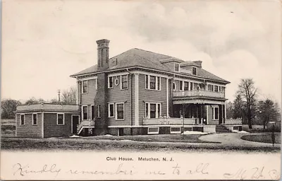 Club House Metuchen NJ New Jersey C1907 Postcard E39  • $11.99