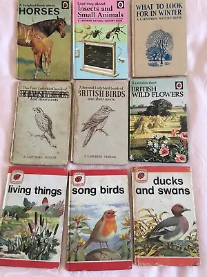 9 Vtg Ladybird Nature Books Inc What To Look For In Winter Series536651.682737 • £32