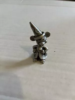 Disney Mickey Mouse Sorcerer Schmid Fine Pewter Figurine Vintage RARE • $11.99