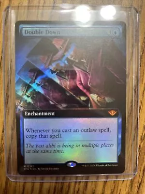 PREORDER: Double Down (Extended Art) - MTG Outlaws Of Thunder Junction • $7