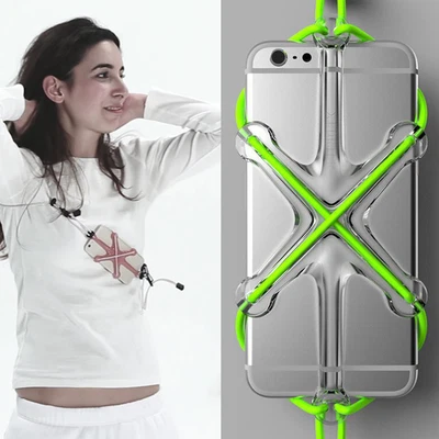 $18.95 • Buy Elastic String Phone Holder Alternative To Arm Strap Band Waist Bag For Sports