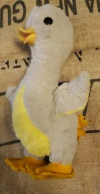 Vintage Plush Stuffed Duck Mohair Gund Rubber Beak 11  Mid Century Plyable • $18.99