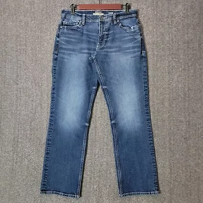 Reclaim Buckle Jeans Mens 31x29* Blue Regular Straight Stretch Denim • $18.94