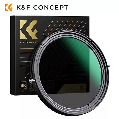 K&F Concept ND2-ND32+CPL Lens Filter 2 In 1 Function 49-82mm Variable No X Cross • $82.99