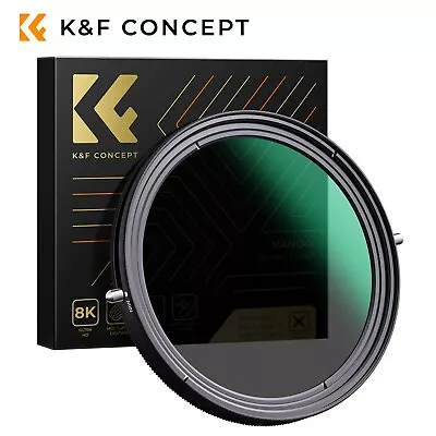 K&F Concept ND2-ND32+CPL Lens Filter 2 In 1 Function 49-82mm Variable No X Cross • $124.99