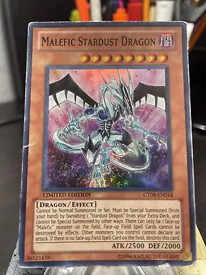 YuGiOh! Malefic Stardust Dragon (CT08-EN014) Limited Edition - Super Rare - • $6.99