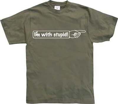 Hybris I'm With Stupid! Olive • £26.01