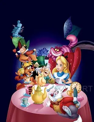 £5.34 • Buy Alice In Wonderland Textless Disney Movie Poster Film A4 A3 Art Print Cinema