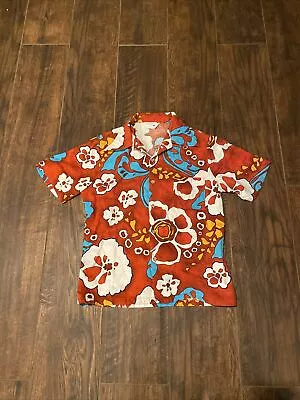 $39.99 • Buy Vintage Hawaiian Made In California For JC Penny Collar Shirt Size M