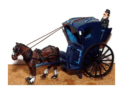 Hansom Cab Horse Drawn G10 UNPAINTED OO Scale Langley Model Kit 1/76 Horse Drawn • £23.61