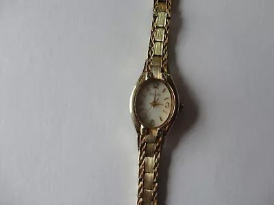 Elgin Vintage  Womens' Gold Tone Watch Marble Face • $35