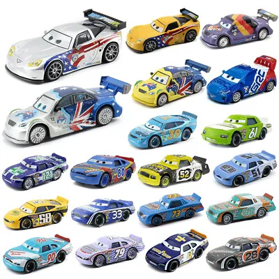 Disney Pixar Cars Famous Racers Jeff Max No.39 1:55 Diecast Model Toy Car Gifts • £6.19