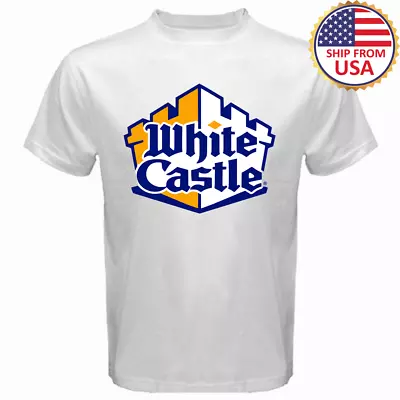 White Castle Burger Men's White T-Shirt Size S-3XL • $20.99