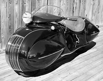 1936 HENDERSON Art Deco MOTORCYCLE PHOTO (200-H) • $11.77