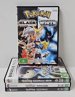 Pokemon The Movie DVD Bundle Black & White Collection 1 & 2 Region 4 Animation • $22.95