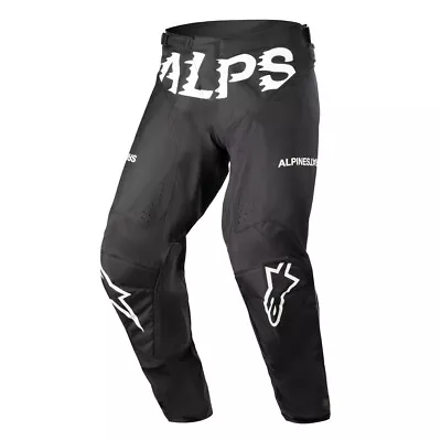 Alpinestars Racer Found Black And White MX Off Road Pants Men's Sizes 28 - 38 • $39.99